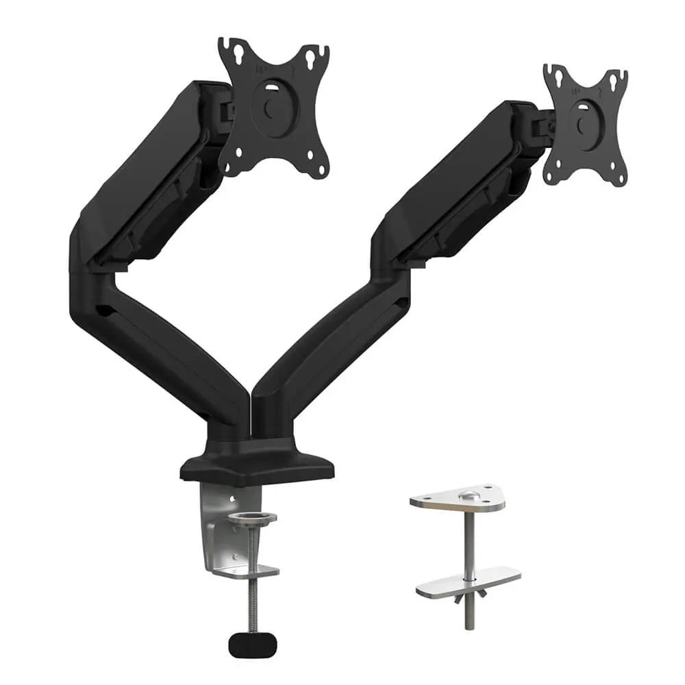 dual arms gas spring aluminum and plastic monitor mount LD-MM22