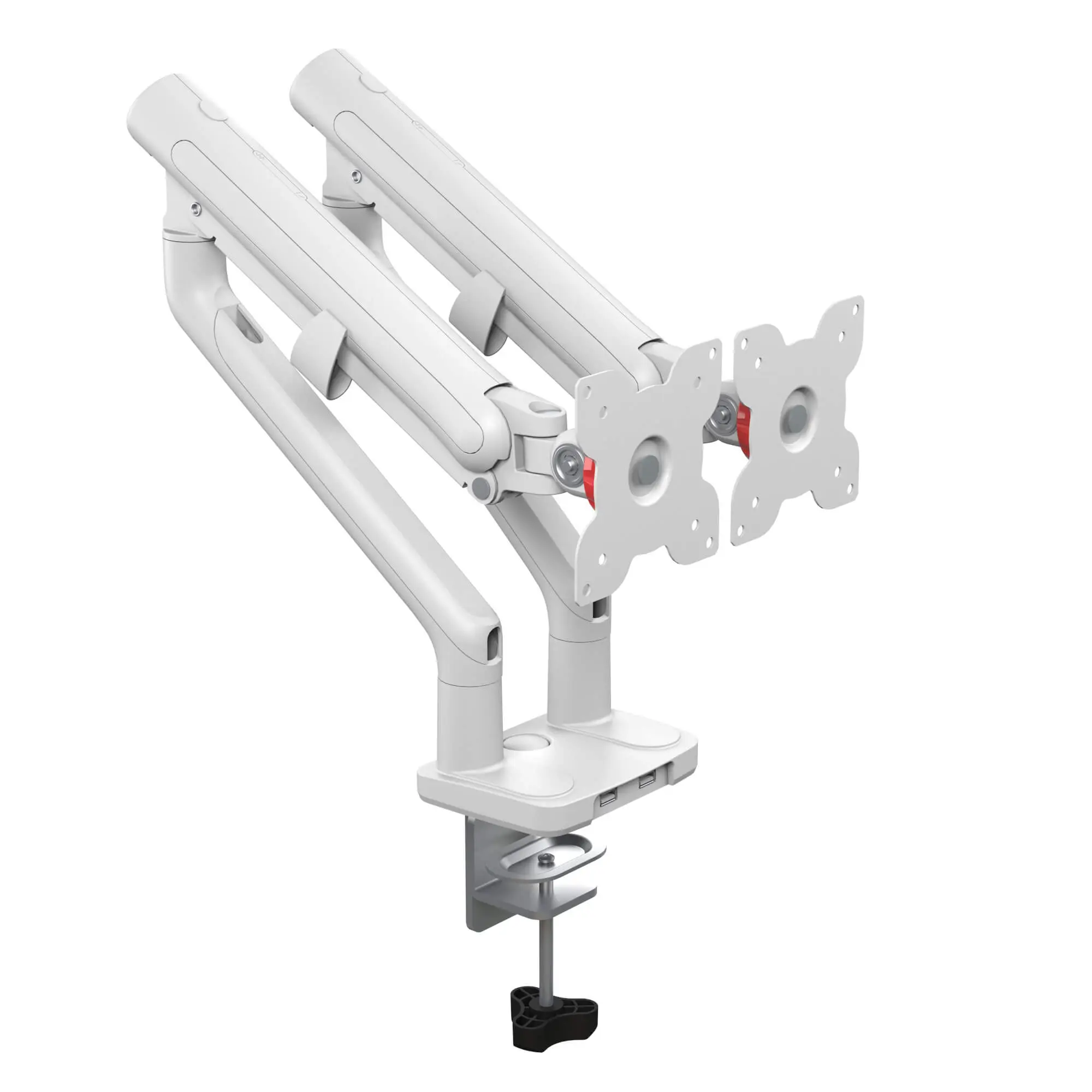 dual arms gas spring aluminum monitor mount with usb port LD-MM32