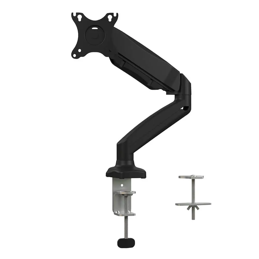 single arm gas spring aluminum and plastic monitor mount LD-MM21