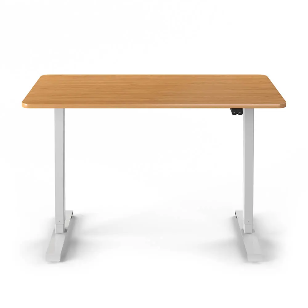 single motorsingle motor 2-stage rectangular column electric height adjustable desk with table top LD-ES02